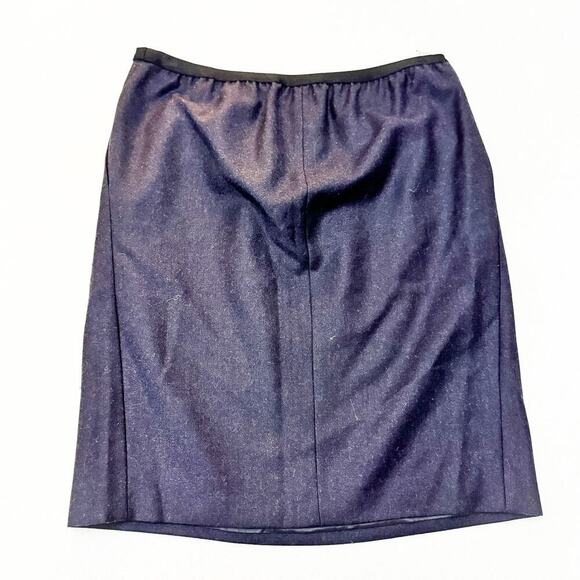 Calvin Klein Collection Wool Charcoal Pencil Skirt Size 8 / 44 - Picture 2 of 7
